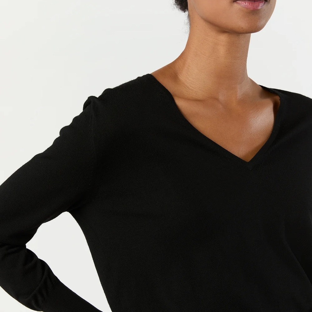 black wool sweater
